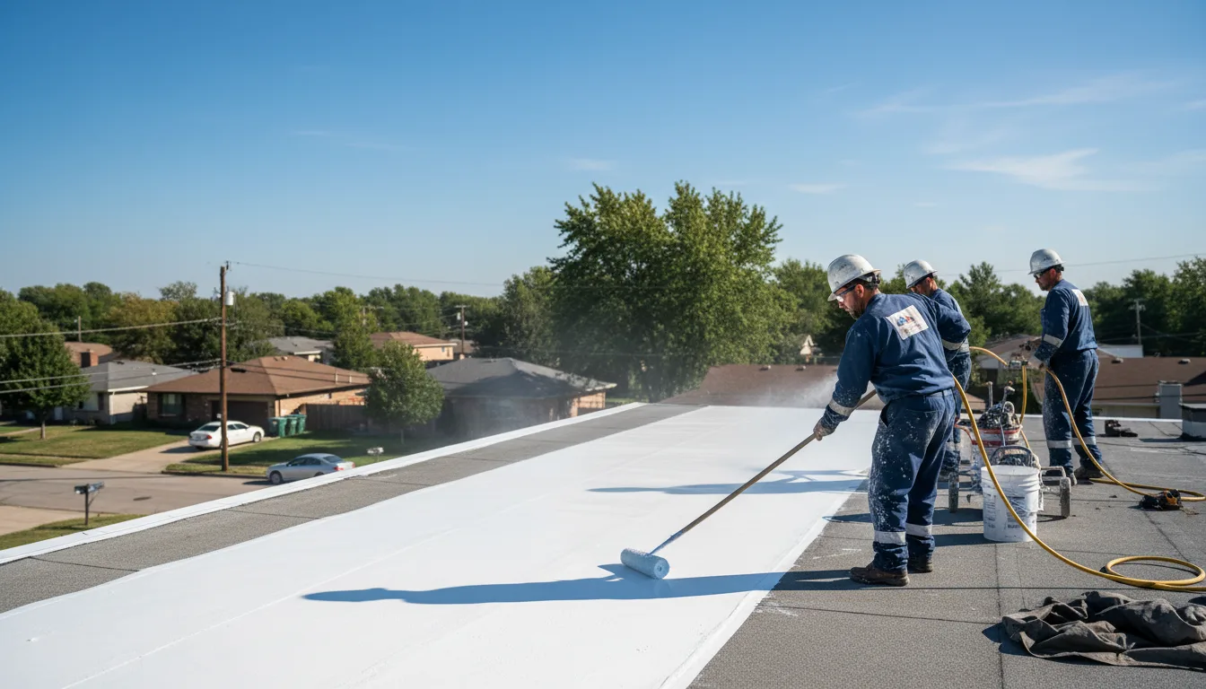 Commercial roof coating in Brook, IN near me